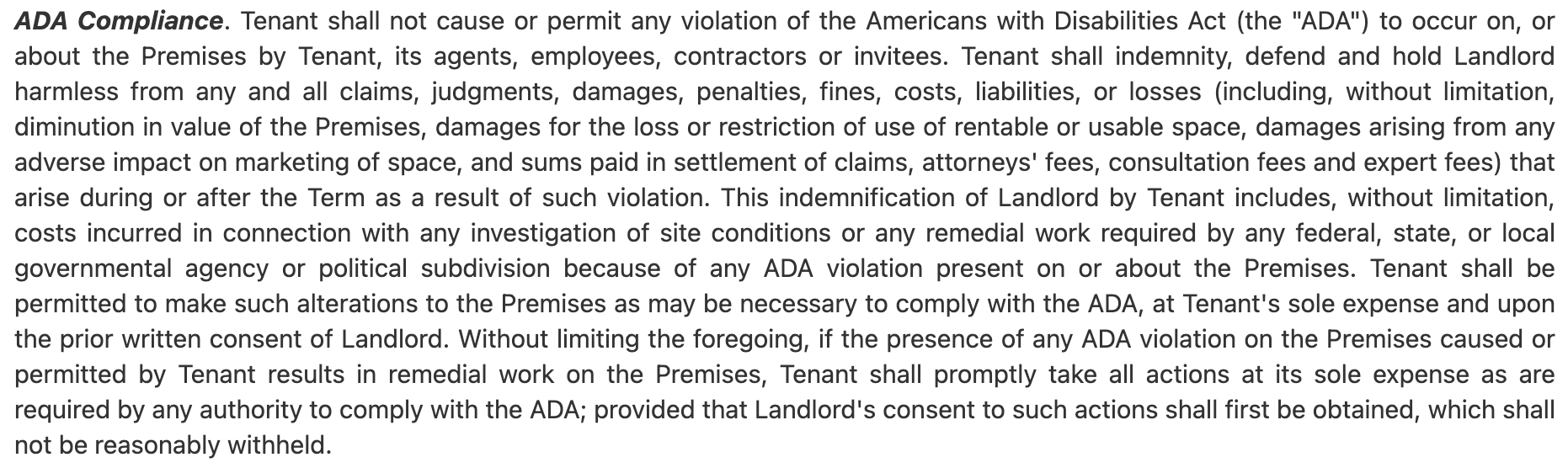 The ADA Compliance Provision and Why It Matters to Tenants